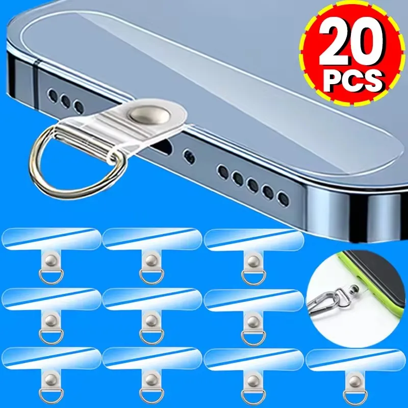 Phone Accessories For Android - Evrensel Şeffaf Ayrılabilir Telefon Kordon Klipleri