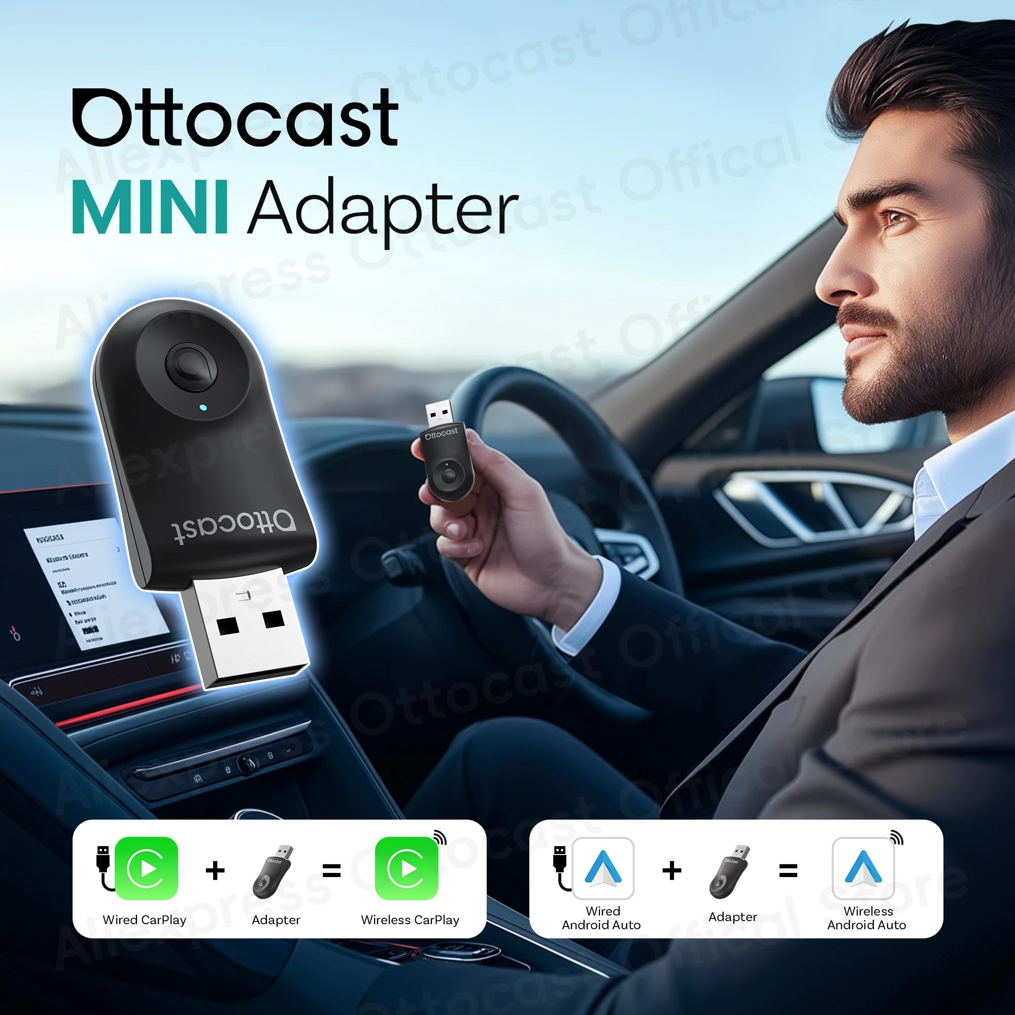 Phone Accessories For Android - 2026 Yeni OTTOCAST MINI Kablosuz Android