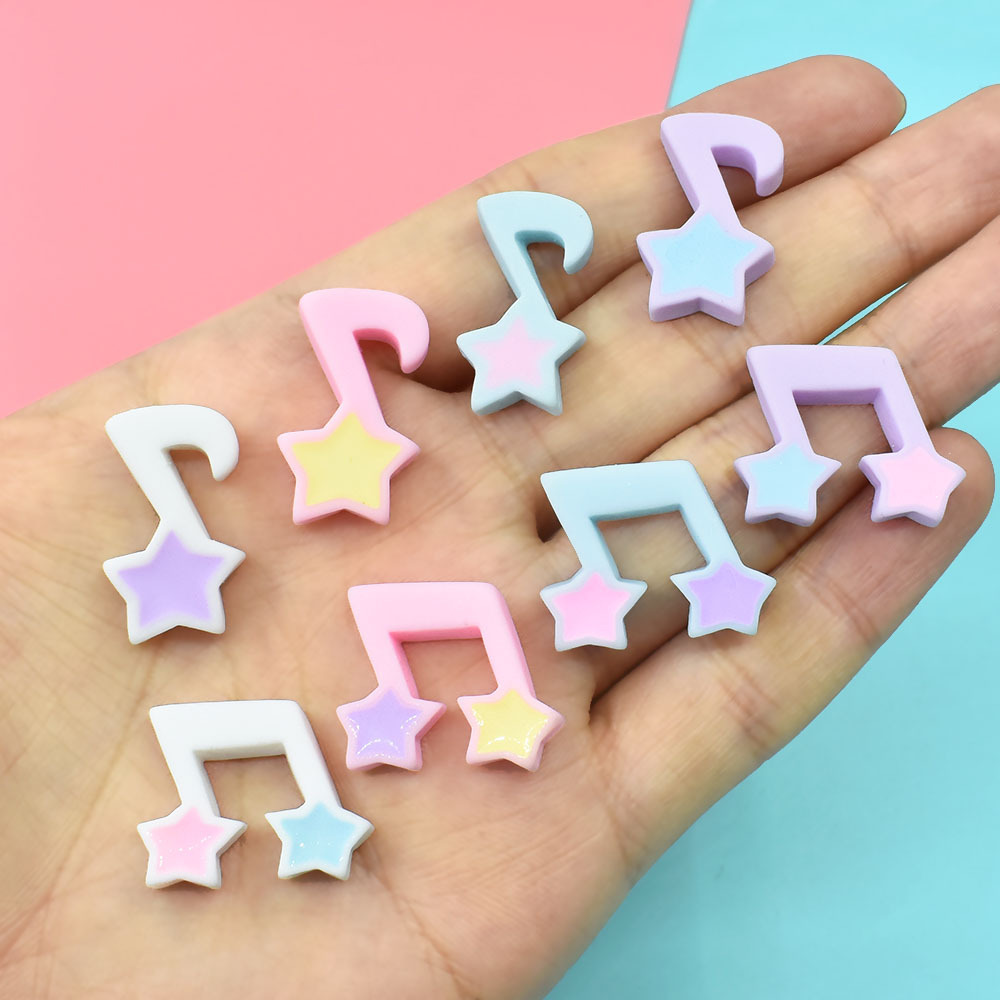 Phone Accessories Clipart - 10 adet reçine yıldız müzik sekiz