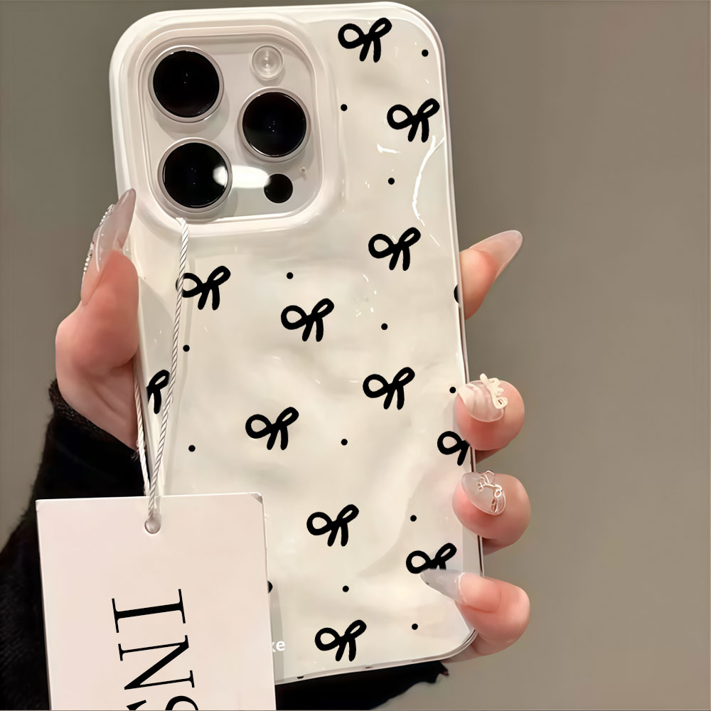 Phone Accessories Red - 3D Su Dalgası Kırmızı Kalp Baskılı
