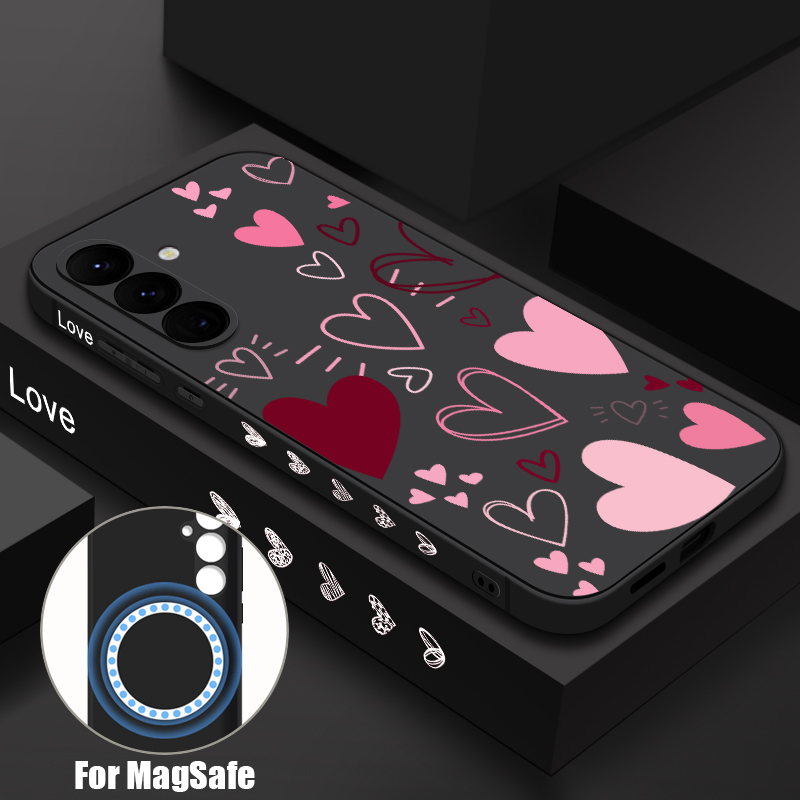 Phone Accessories Red - Yumuşak TPU Manyetik Telefon Kılıfı Samsung