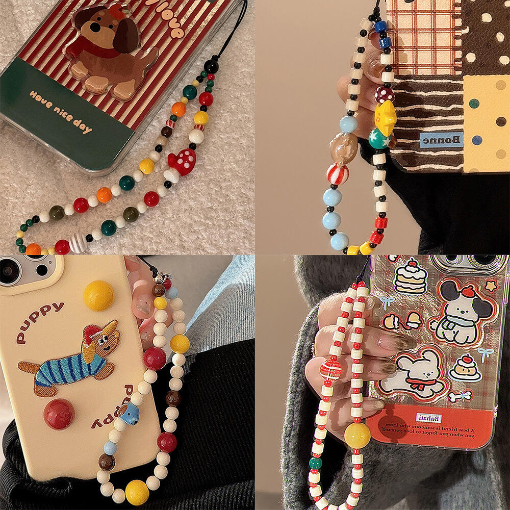 Phone Accessories For Boys - Sevimli Köpek Ayı Peynir Kolye Cep