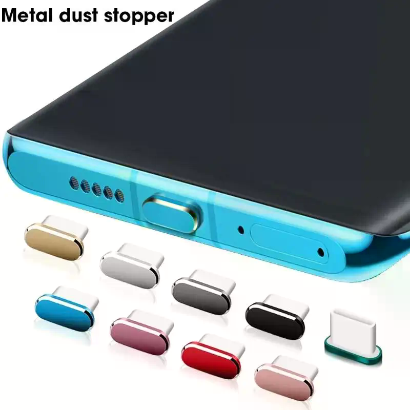 Phone Accessories For 11 Year Old Girl - Type C Toz Tıpası Metal Kayıp