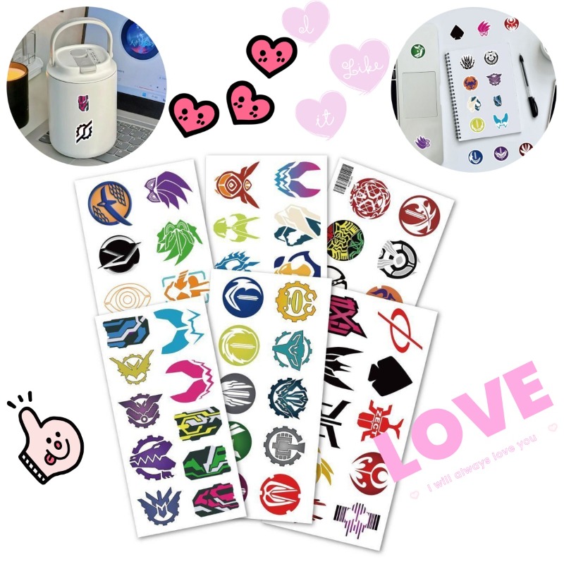 Phone Accessories Items - 60 sayfa Kamen Rider Logo Çıkartmaları