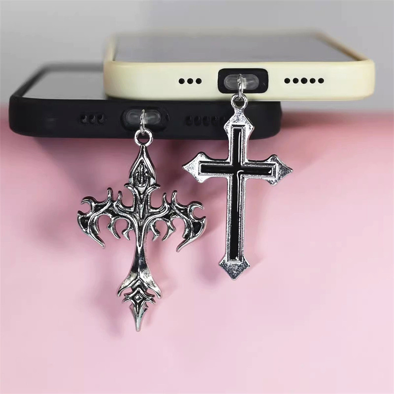Phone Accessories For Boys - Alaşım Çapraz Cep Telefonu Anti-Toz Fişi