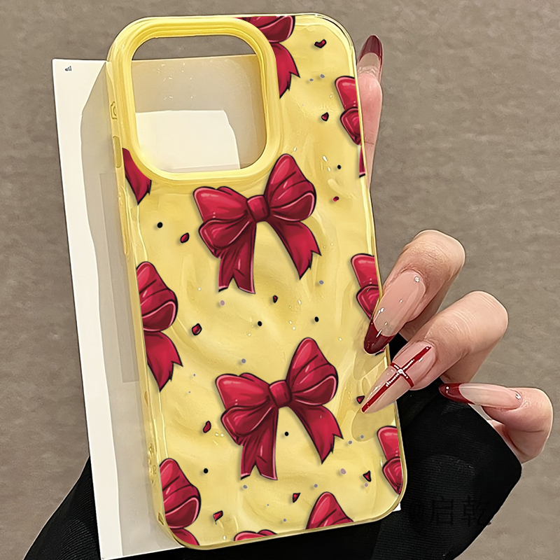 Beyaz Kırmızı Fiyonk Desenli T - Phone Accessories Red incelemesi ve fiyatı