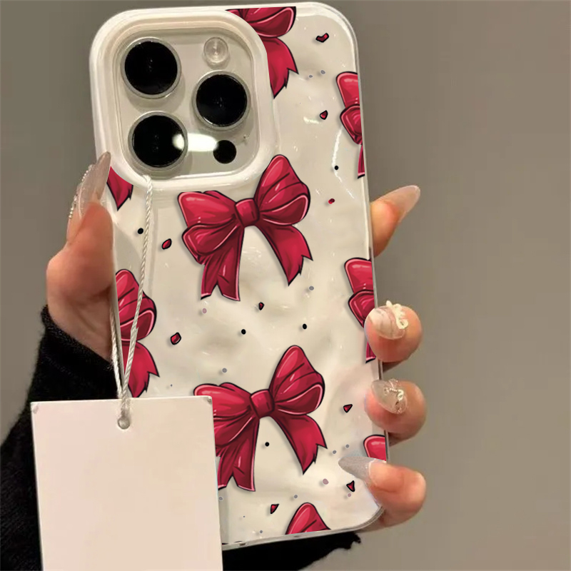 Beyaz Kırmızı Fiyonk Desenli T - Phone Accessories Red incelemesi ve fiyatı