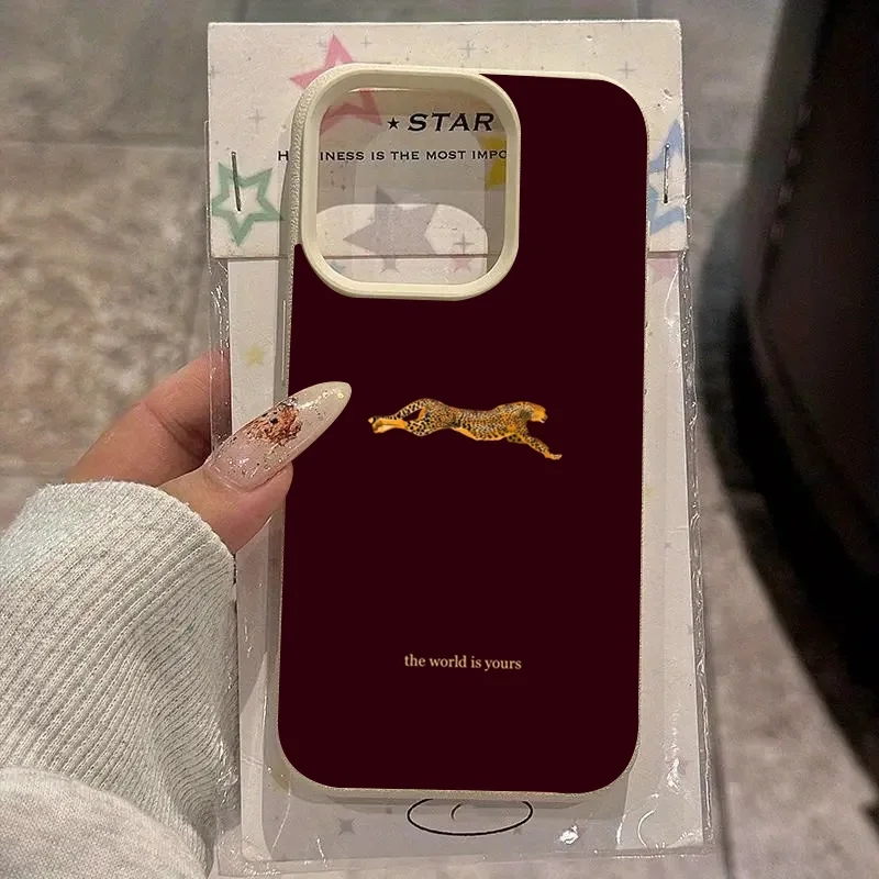 Moda Leopar Desenli Şarap Kırm - Phone Accessories Red incelemesi ve fiyatı