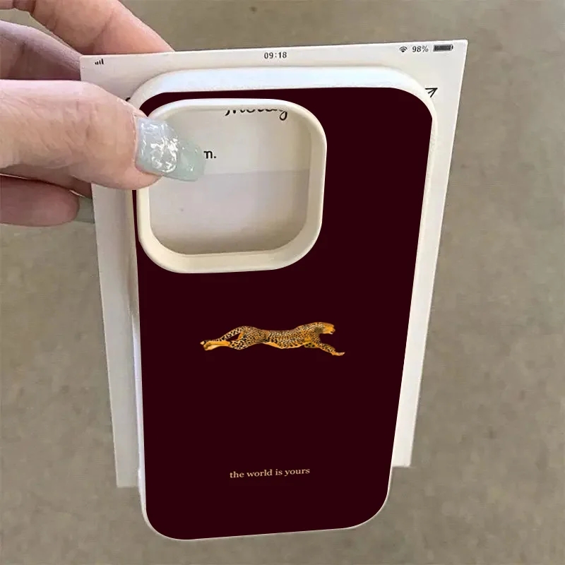 Moda Leopar Desenli Şarap Kırm - Phone Accessories Red incelemesi ve fiyatı