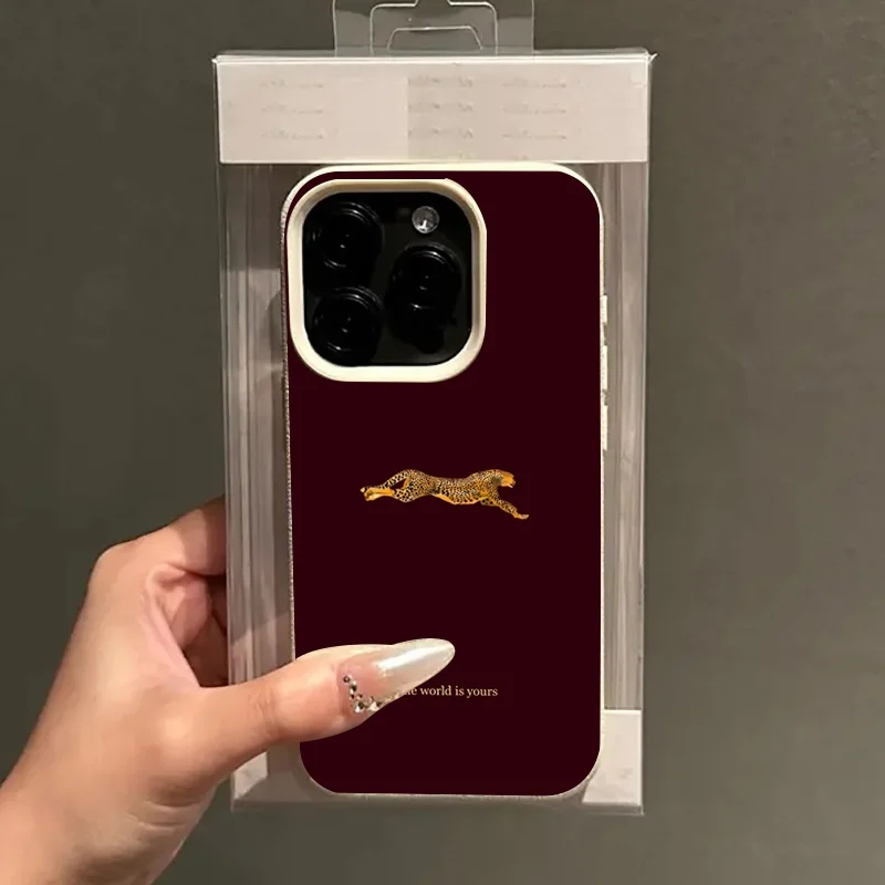 Moda Leopar Desenli Şarap Kırm - Phone Accessories Red incelemesi ve fiyatı