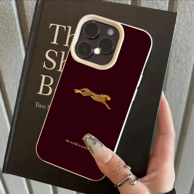 Moda Leopar Desenli Şarap Kırm - Phone Accessories Red incelemesi ve fiyatı