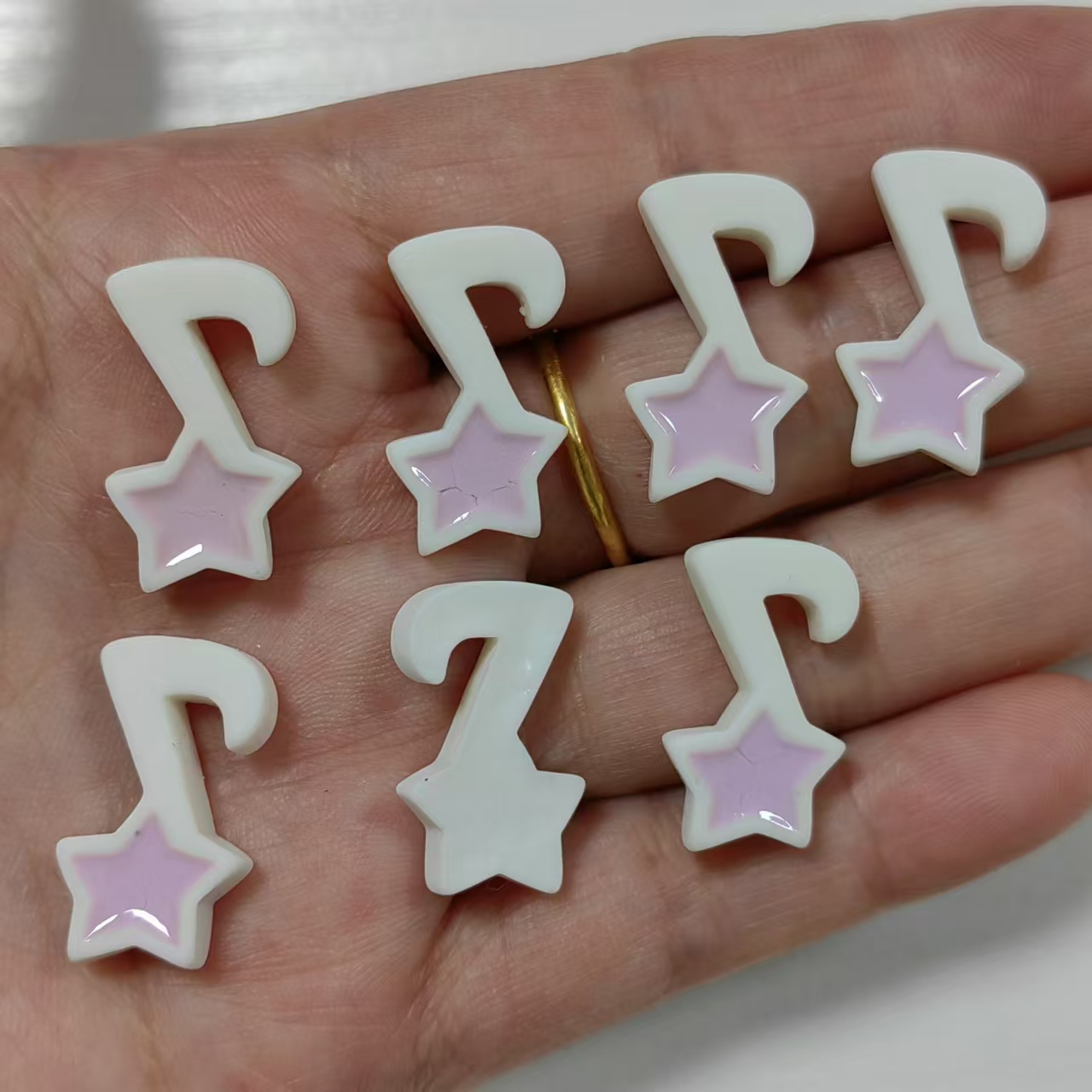 10 adet reçine yıldız müzik se - Phone Accessories Clipart incelemesi ve fiyatı