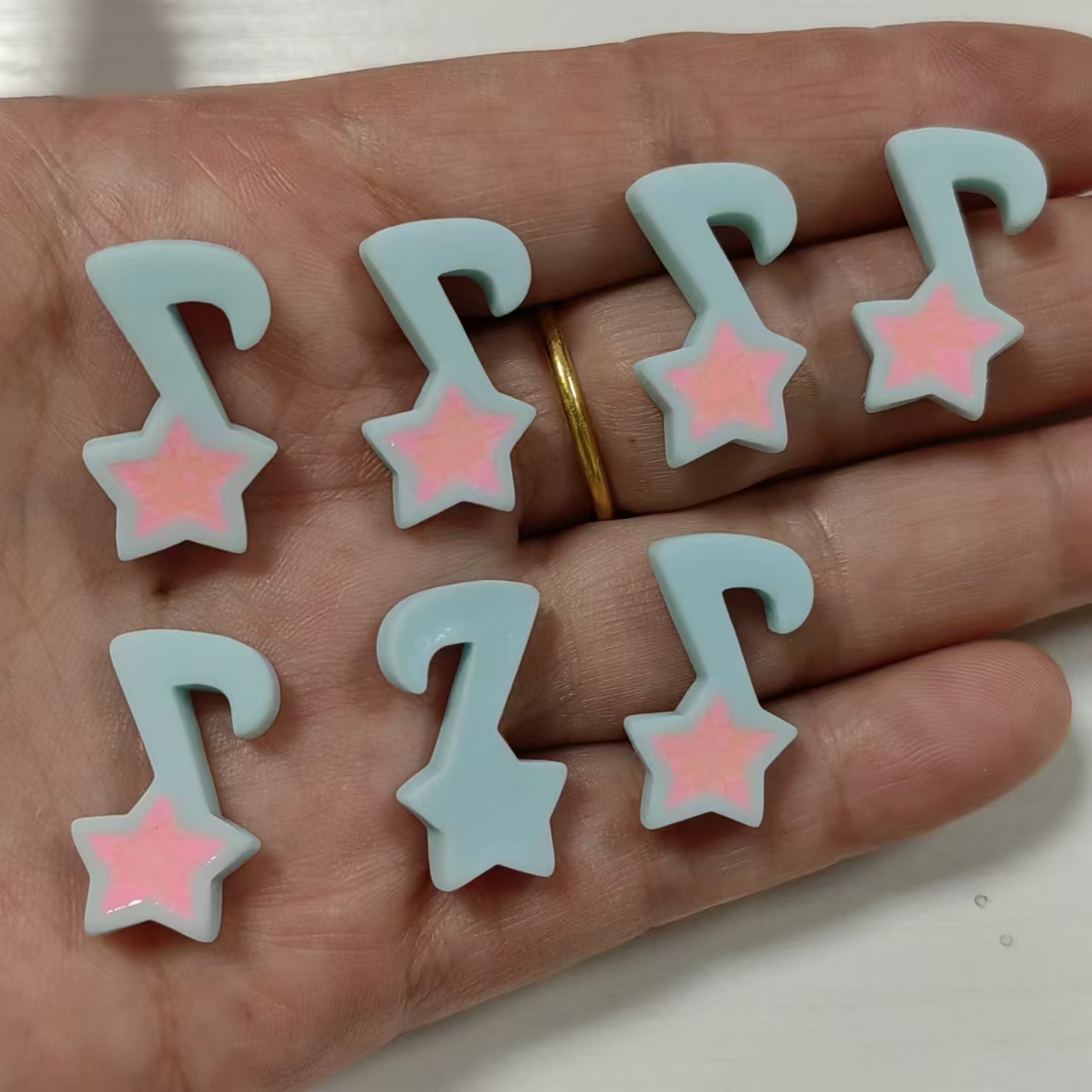 10 adet reçine yıldız müzik se - Phone Accessories Clipart incelemesi ve fiyatı