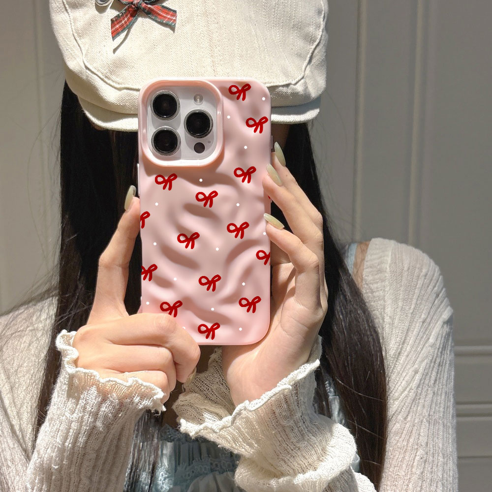 3D Su Dalgası Kırmızı Kalp Bas - Phone Accessories Red incelemesi ve fiyatı