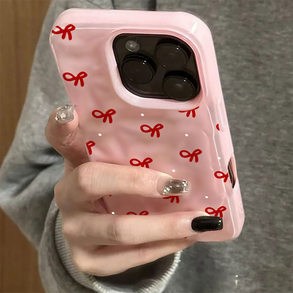 3D Su Dalgası Kırmızı Kalp Bas - Phone Accessories Red incelemesi ve fiyatı