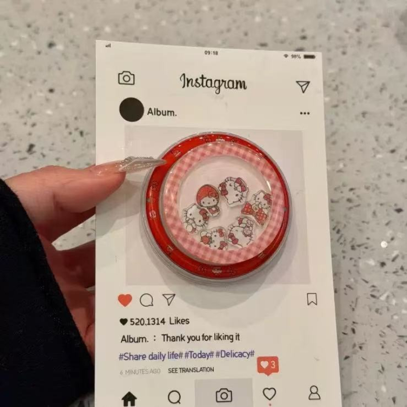 Moda INS Kawaii Hello Kitty Qu - Phone Accessories Popsocket incelemesi ve fiyatı