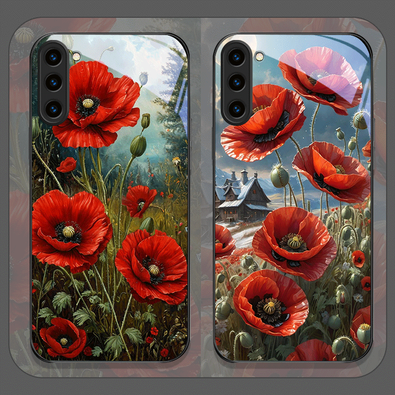 Retro Gelincik Çiçeği Çiçeklen - Phone Accessories Red incelemesi ve fiyatı