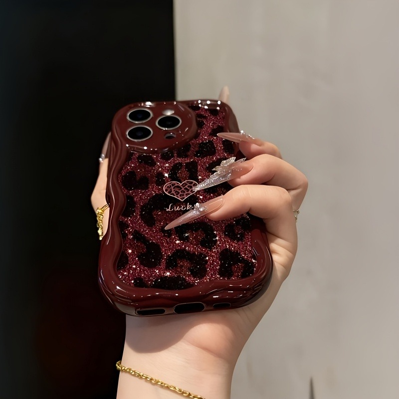 Şarap Kırmızısı Leopar Desenli - Phone Accessories Red incelemesi ve fiyatı