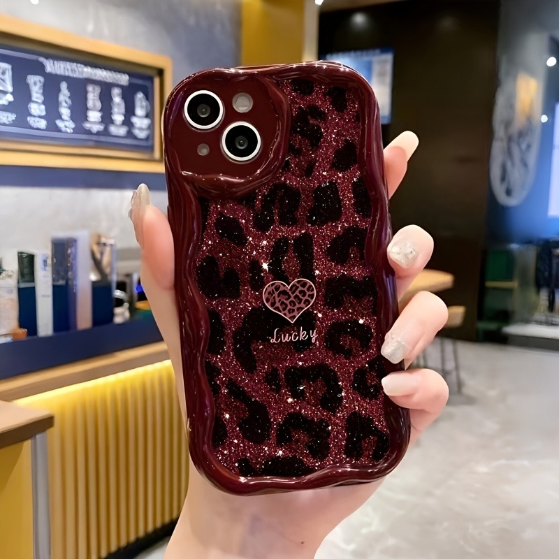 Şarap Kırmızısı Leopar Desenli - Phone Accessories Red incelemesi ve fiyatı