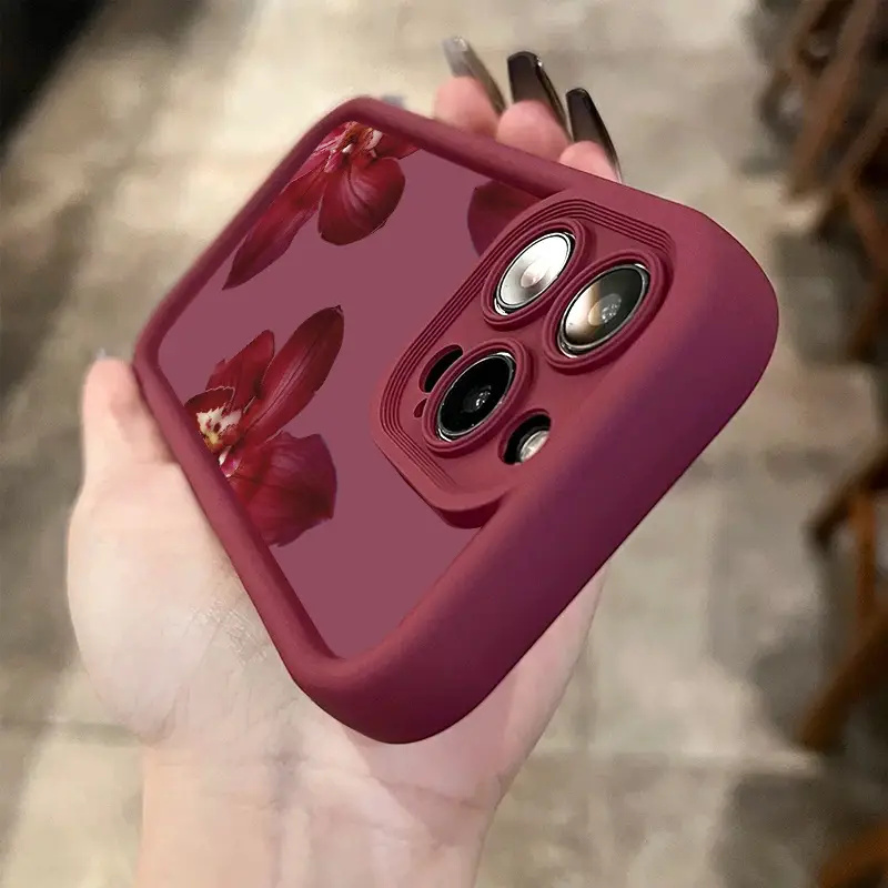 Şarap Kırmızısı Orkide Çiçeği  - Phone Accessories Red incelemesi ve fiyatı